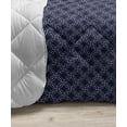 thumbnail image 3 of Navy Blue Down Alternative Comforter, Horizontal Chevron Pattern in Nautical Colors Dashed Lines Maritime Zigzag, Microfiber Quilt for All Season, 5 Sizes, Navy Blue White, by Ambesonne, 3 of 3