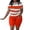 short sets 102#Orange, variant on WAYUTE Short Sets Women 2 Piece Outfits Oversized Casual Stripe Printed Short Sleeve Top and Shorts Summer Comfortable Trendy Streetwear