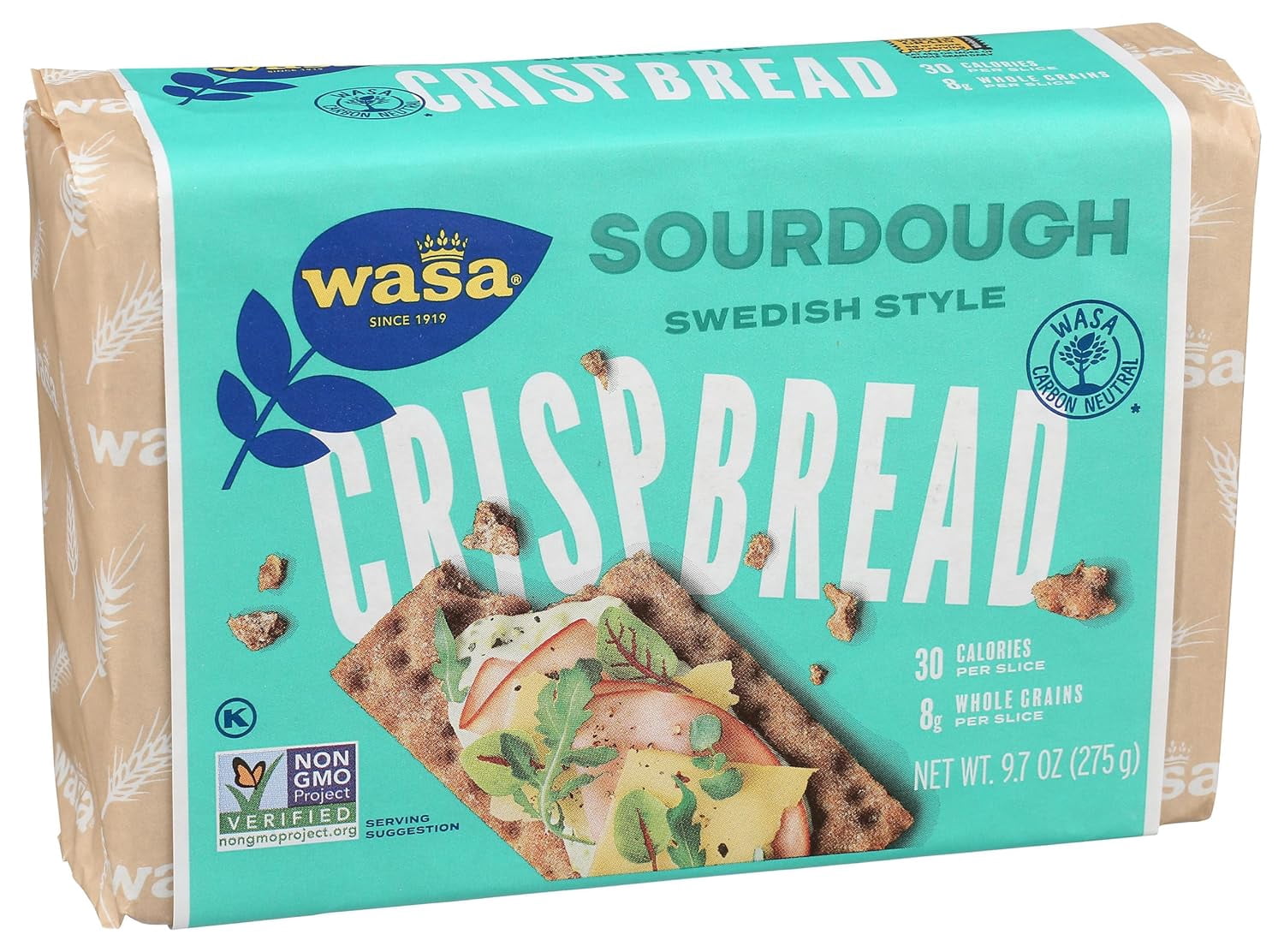 Wasa Crispbread Sourdough -- 8.8 oz Pack of 2