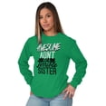 thumbnail image 5 of Best Awesome Crazy Sister Cute Funny Women's Long Sleeve T Shirt Brisco Brands S, 5 of 6
