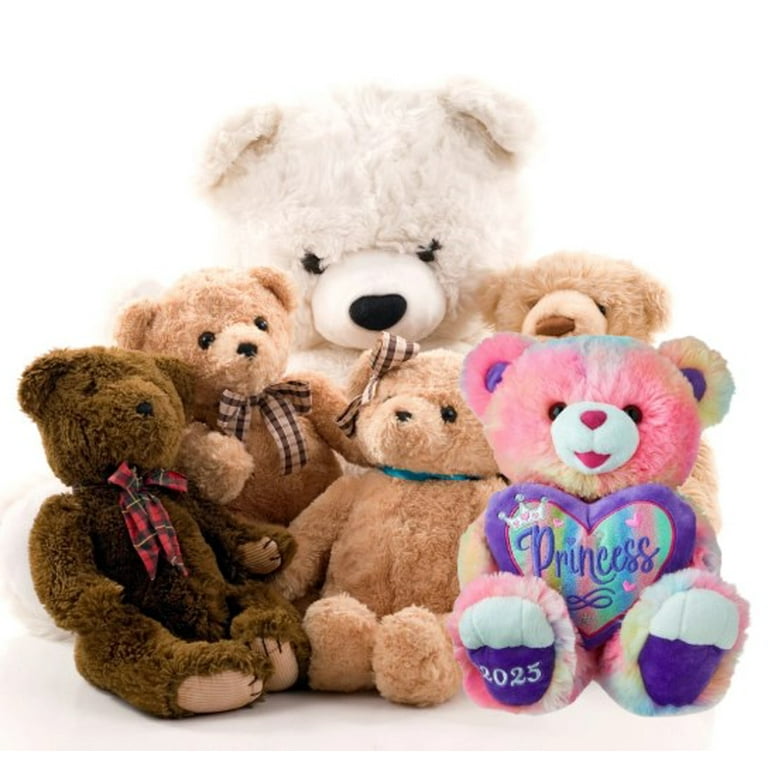 Valentine's Day Sweetheart Bear Rainbow with Purple “Princess