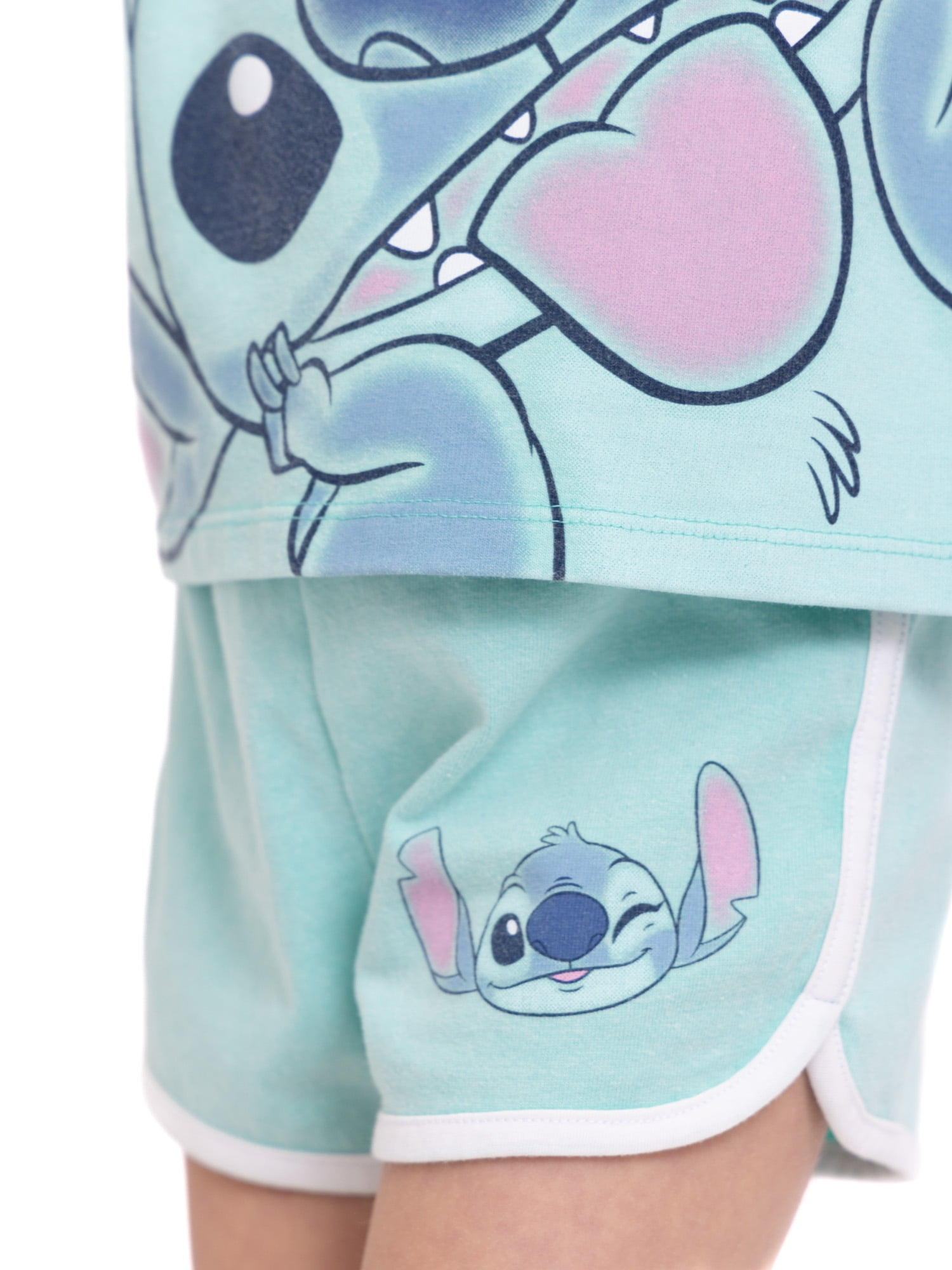 Disney Toddler Girls Stitch T-Shirt and Shorts Set, 2-Piece, Sizes 2T-5T