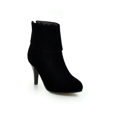 

IELGY Women s Fashion boots Korean version Solid color All-match Small pointed toe