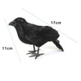 thumbnail image 5 of AJKSFHIU Halloween Crow Decorations,Realistic Handmade Crow Black Feathered Crow,Halloween Crows and Ravens Decor,Scary Black Ravens Birds for Outdoors and Indoors Halloween Decor, 5 of 6
