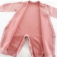 thumbnail image 4 of Favoffer Fall Winter Baby Velvet Romper Striped Seamless Onesie Warm Pajamas Girl bodysuit Casual Daily Sleep Home Infant 3-24M, 4 of 9