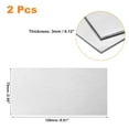 thumbnail image 2 of Uxcell 2Pack 150mm x 75mm x 3mm Rectangle 6061 Aluminum Sheet Flat Metal Plate Stock, 2 of 5