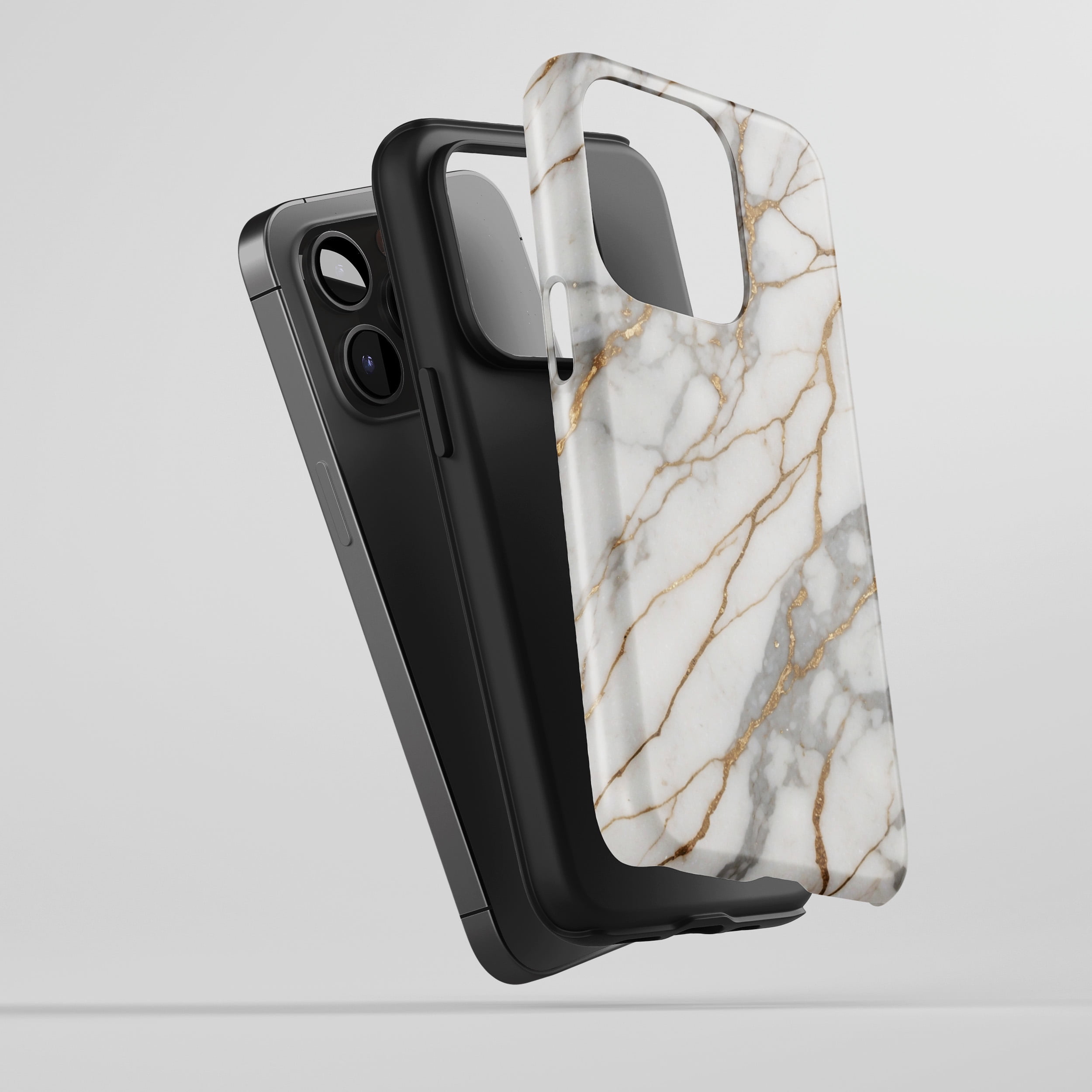 Marble Gold iPhone Series Tough Protective Phone Case