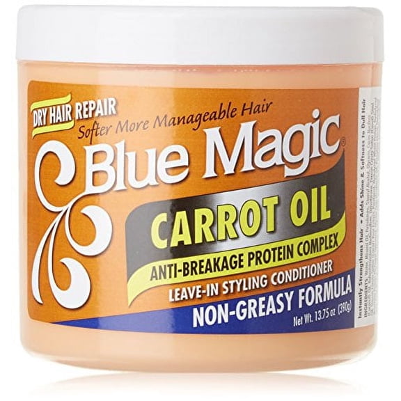 Blue Magic Carrot Oil Leave In Styling Conditioner, 13.75 Ounces