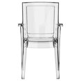 thumbnail image 4 of Compamia Arthur Chaise de Salle à Manger en Polycarbonate Transparent Clair, 4 of 11