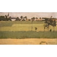 thumbnail image 2 of Edmond Francois Aman-Jean 14x10 Black Ornate Wood Framed Double Matted Museum Art Print Titled: The Outskirts of a Village (ca. 1880), 2 of 5