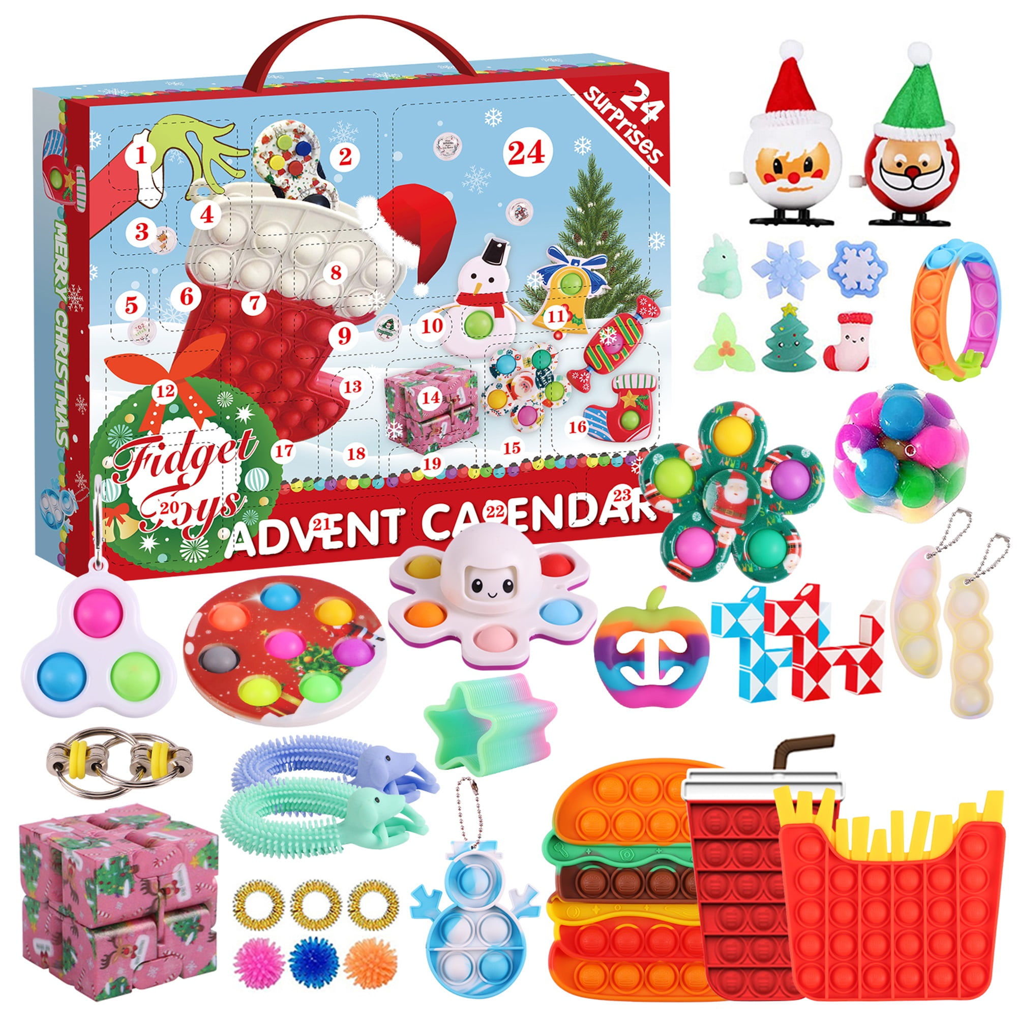 Mialoley Advent 24 Days Calendars Christmas 2021, Sensory Fidget Toys
