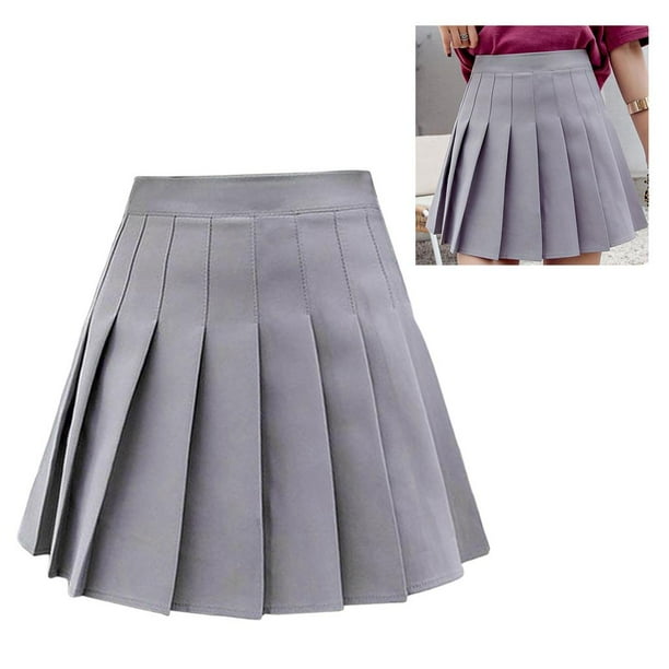 High waisted pleated school skirt hotsell