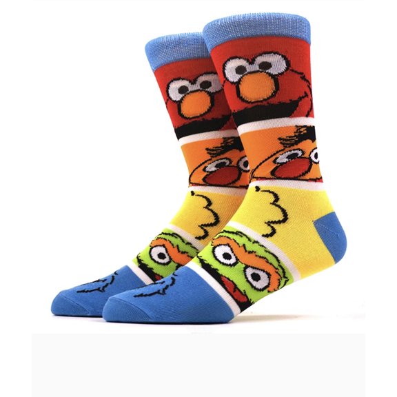 Cartoon Socks, Unisex Fun Novelty Crew Character 360 Degree Artwork Designed Socks