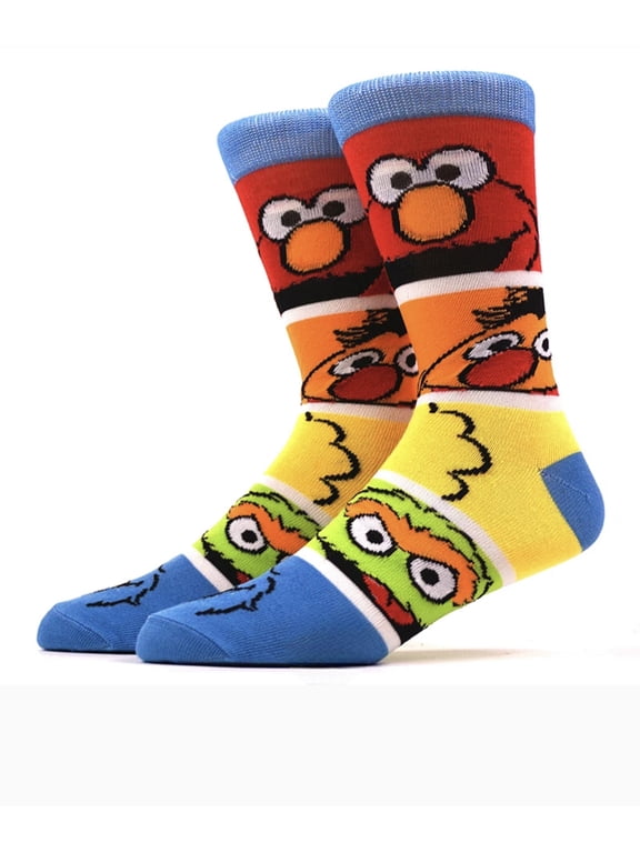 Cartoon Socks, Unisex Fun Novelty Crew Character 360 Degree Artwork Designed Socks