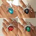 thumbnail image 4 of RSAMD Wholesale Black Spider Opened Ring Adjustable Women Men Halloween Jewelry Gift-Style 9, 4 of 9
