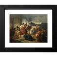 thumbnail image 2 of August Von Heckel 14x11 Black Modern Framed Museum Art Print Titled - Judith Shows the Head of Holofernes to the Bethulians, 2 of 5