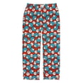thumbnail image 2 of Dr. Seuss Women's Cat in the Hat Thing One Thing Two Hacci Knit Wide Leg Sleep Pants, Sizes XS-3X, 2 of 6