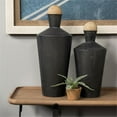 thumbnail image 2 of Mercana Asher (Set of 2) Black Metal Urns, 2 of 9