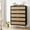 Black, variant on Rattan Dresser with 5 Drawers, Tall Modern Closet with Deep Storage, Large Chest of Drawers with Wide Top, Long Wooden Dresser for Bedroom, Living Room, Hallway, Kids Room, Black
