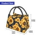 thumbnail image 2 of Fotbe Navy Blue Plaid Sunflower Bolsa Térmica Portátil con Estampado, Bolsa de Entrega de Alimentos Aislada, Bolsa Reutilizable de Gran Capacidad para Comidas y Supermercado, 2 of 6