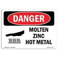 thumbnail image 1 of SignMission OS-DS-A-1824-L-1677 Signe de Danger d'Osha 18 x 24 Po - Métal Chaud de Zinc Fondu, 1 of 1