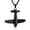 Black, variant on Airplane Cremation Pendant Small Urns For Ashes Keepsake Urn Necklace
