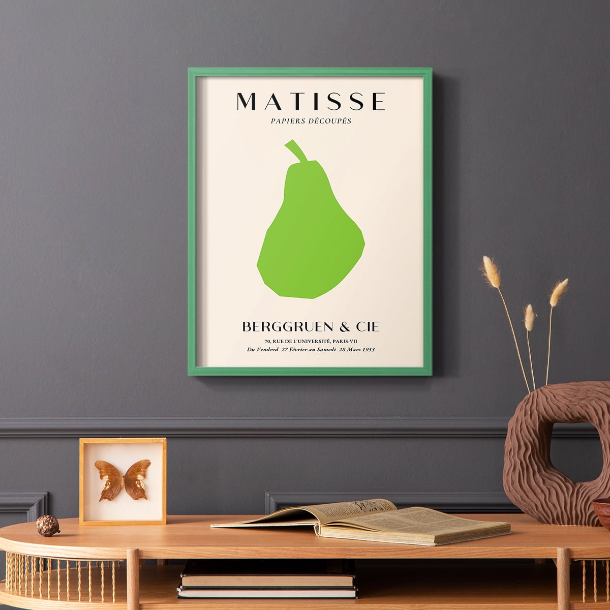 Matisse CLXXII Framed Print in Green Solid Wood 8 x 10 Framed Print