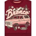 thumbnail image 3 of Ford Bronco Toddler Girls Graphic Crewneck Sweatshirt with Long Sleeves, Sizes 12M-5T, 3 of 4