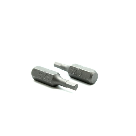 TMAX 50 pc H3 H-3mm (1/8 Inch) Hex Head Screwdriver Impact Ready 1 Inch Length Insert Bits Hex Shank with Quick Release Slot