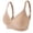 Beige, variant on Bras for Women Push Up Wireless Comfortable Bra Full Coverage Supportive Spaghetti Strap Lightweight Bra Solid Everyday Bra
