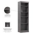 thumbnail image 4 of Bestar Pur 25W Closet Organizer in Bark Gray - Engineered Wood, 4 of 6