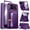 Purple, variant on Oupeigar for Google Pixel 10 Pro Fold Case,with Card Holder Camera Cover [RFID Blocking],Kickstand,Screen Protector,Wallet Phone Case-Purple