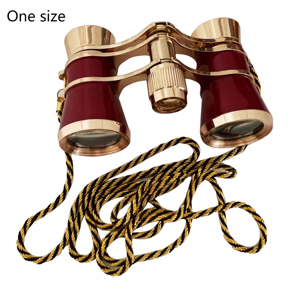 ZPAQI Opera Glasses Binoculars 3X25 Theater Glasses Mini Binocular Compact Lightweight with Chain Adults Kids Women in Concert