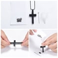 thumbnail image 3 of Cross Necklace for Ashes - Stainless Steel Keepsake Cremation Jewelry - Religious Cross Memorial Urn Necklace for Pet Human Ashes Pendant, 3 of 7