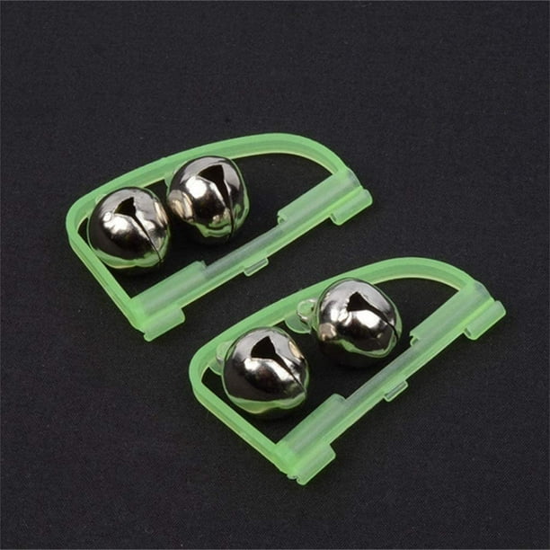 Fishing Bell Alarms, 10 Pieces Fluorescent Glow in Dark 2 Bells