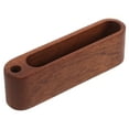thumbnail image 4 of FOMIYES Wood Business Card Holder for Home Use Coffee Color Stylish Desktop Card Display Large Capacity 3.5 x 4.5 x 2.5 inches, 4 of 8