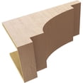 thumbnail image 6 of 12"W x 24"D x 12"H Wide Mediterranean Rough Cedar Woodgrain TimberThane Corbel, Primed Tan, 6 of 6