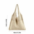 thumbnail image 3 of Tuvgenk Boho Crochet Shoulder Bag for Women Woven Beach Tote Large Capacity Knit Hobo Purse for Travel Shopping Vacation, 3 of 6