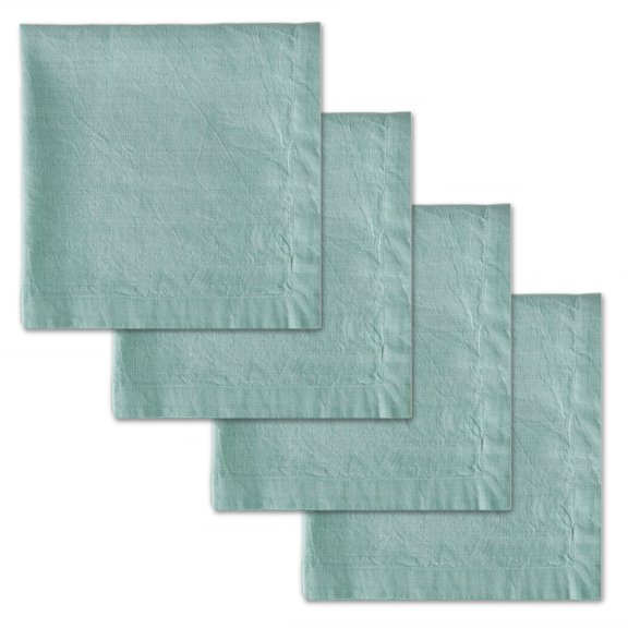 Design Imports India Linen Napkins, Jadeite - Set of 4
