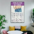 thumbnail image 5 of Belly Fat Loss Workout Poster Yoga 30-Day Home Exercise Chart Canvas Wall Art Aesthetic Decorative Painting, 5 of 7