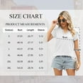 thumbnail image 3 of TEMOFON Tops for Women Summer Casual V Neck T Shirts Trendy Petal Sleeve Tunic Tops Loose Short Sleeve Ladies Tops Blouses White L, 3 of 7