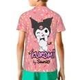 thumbnail image 2 of Sanrio Kuromi Kids T-Shirt 3d Printed Graphic T-Shirts Boys And Girls Short Sleeve Shirts For Youth Kids X-Small, 2 of 6