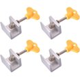 thumbnail image 1 of Hongchun Sliding Window Locks 4 Pieces Sliding Door Stopper Adjustable Window Lock Adjustable Sliding Door Stoppers Aluminum Alloy Sliding Door Lock Window Security, 1 of 5