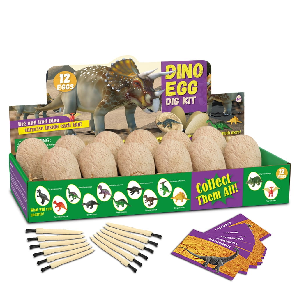 Irene Inevent Archaeological Dig Animal Egg Toys Kit Birthday Home