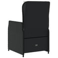 thumbnail image 5 of vidaXL Chaises de Jardin Inclinables 2 Pcs Noir Rotin Poly, 5 of 5