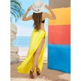 thumbnail image 4 of HAPPY BAY Women's Beachwear Summer Bikini Wraps Beach Wrap Swimwear Coverups Sarong Swim Cover up Skirt Bathing suit Swimsuit Pareo for Women One Size Gold, Sun, 4 of 4