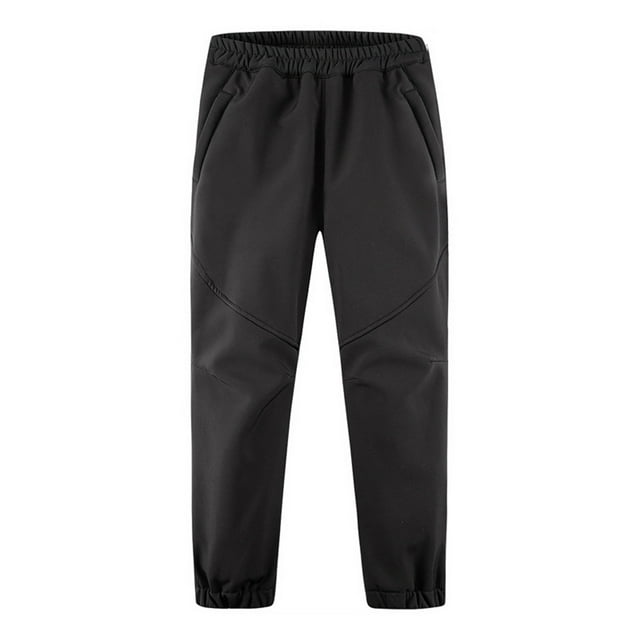 Pantalon de Neige pour Garçons et Filles Coupe-Vent Imperméable Pantalon Matelassé Épaissi Chaud Pantalon en Duvet Pantalon de Randonnée en Plein Air Pantalon de Ski