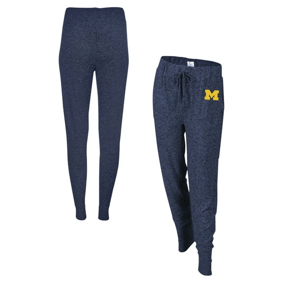 Women's Boxercraft Navy Michigan Wolverines Cuddle Tri-Blend Jogger Pants