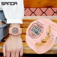 thumbnail image 2 of Sanda White Fashion Women's Watches Waterproof Led Digital Watch For Female Clock Ladies Sport Wristwatch Relogio Feminino 293 - Digital Wristwatches, 2 of 6