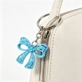 thumbnail image 3 of Loamitoy 2Pcs Keychain Pendant, Hollow Bow Shape Key Ring with Chain, Compact Portable Key Holder for Men Women Accessories, 3 of 7